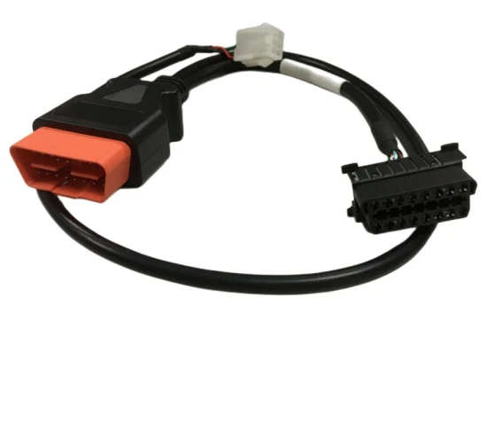 Modifique el varón del mantenimiento 2 del coche para requisitos particulares de la haz de cables a 1 cable femenino del Pin OBD de BMW 16