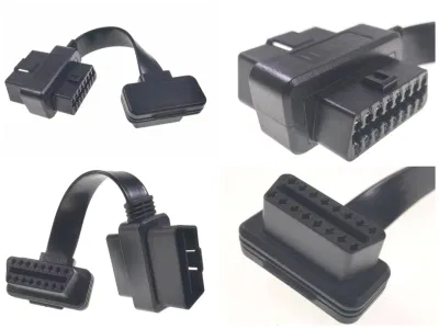 Cable OBD de extensión del adaptador OBD2 de las herramientas de diagnóstico del coche de OBD Obdii del vehículo